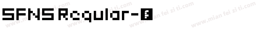 SFNS Regular字体转换